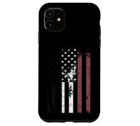 Carcasa para iPhone 11 Bandera de Siria angustiada sobre Bandera Americana