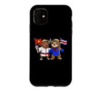 Carcasa para iPhone 11 Bandera de Vietnam y Costa Rica Raíces vietnamitas Orgullosa