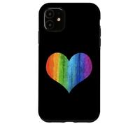 Carcasa para iPhone 11 Bandera del Arco Iris del Orgullo LGBT Mes del Orgullo LGBTQI