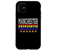 Carcasa para iPhone 11 Bandera del Arco Iris LGBT de Manchester Pride Gay Lesbianas Queer