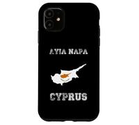 Carcasa para iPhone 11 Bandera Envejecida de Chipre Ayia Napa Pride