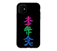 Carcasa para iPhone 11 Bandera polisexual Hon Sha Ze SHO NEN Reiki Símbolo Yoga