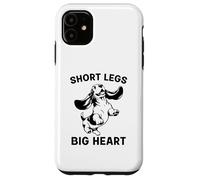 Carcasa para iPhone 11 Basset Hound Short Legs Big Heart