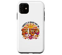 Carcasa para iPhone 11 Be Kind Groovy Retro Sunshine Cute Kindness Teacher