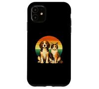 Carcasa para iPhone 11 Beagle Calico Cat Retro Animal Amistad