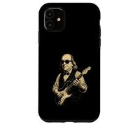 Carcasa para iPhone 11 Ben Franklin Tocando la Guitarra Divertido 4 de Julio Retro Vintage