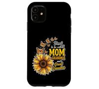 Carcasa para iPhone 11 Bendecidos de ser llamados Mamá y Abuela Sunflower Día de la Madre