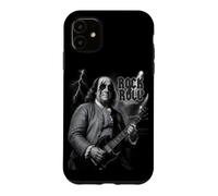 Carcasa para iPhone 11 Benjamin Franklin Rock & Roll Guitar Vintage Music Lover