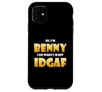 Carcasa para iPhone 11 Benny Costume Idgaf Cute Personalized First Nick Name Benny