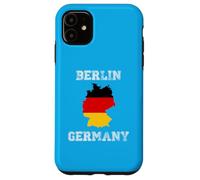 Carcasa para iPhone 11 Berlín Alemania Vintage Alemania Bandera Mapa Diseño