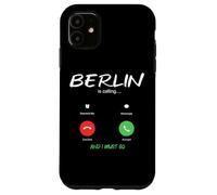 Carcasa para iPhone 11 Berlín está Llamando y Debo IR a Alemania de Viaje
