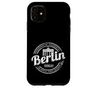 Carcasa para iPhone 11 Berlina Recuerdo Vintage Puerta de Brandenburgo Alemania