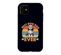 Carcasa para iPhone 11 Best Cavachon Dog Dad Ever Funny Retro Pet Owner & Lover