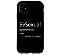 Carcasa para iPhone 11 Bi-Sexual Definition Joke Funny LGBTQ Gay Pride Community Bi