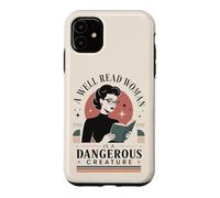 Carcasa para iPhone 11 Bien Leído Mujer Amante Libro Feminista Lector Bibliófilo