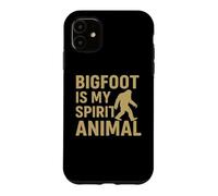 Carcasa para iPhone 11 Bigfoot Is My Spirit Animal Funny Sasquatch Retro Design