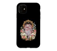 Carcasa para iPhone 11 Blobfish Coqueta Católica Sagrada Vintage Kitsch Rosa Floral