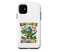 Carcasa para iPhone 11 Bloques de Dinosaurios de Montar Robot para Estudiantes Dino-Mite