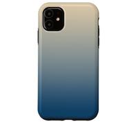 Carcasa para iPhone 11 Blue Beige Gradient Aesthetic - Minimalist Ombre Design for