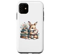 Carcasa para iPhone 11 Bookish Easter Bunny Reading Book Every Bunny Loves to Read