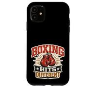 Carcasa para iPhone 11 Boxing Hits Different Vintage