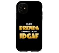 Carcasa para iPhone 11 Brenda Costume Idgaf Meme Funny Halloween Costume Brendas