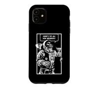 Carcasa para iPhone 11 Brindemos por Todos ustedes, bichos raros, Dead Goth Skull Astronaut