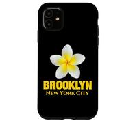 Carcasa para iPhone 11 Brooklyn New York City Tropical Yellow Frangipani Flower