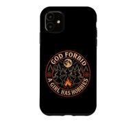 Carcasa para iPhone 11 Brujas Dios Prohíba Una Chica Tiene Pasatiempos Luna Campfire