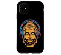 Carcasa para iPhone 11 Buda con Auriculares Mindfulness Música Boho Zen Budismo