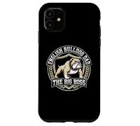 Carcasa para iPhone 11 Bulldog Inglés Dad The Big Boss Dog Lover Pet Parent