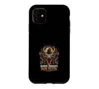 Carcasa para iPhone 11 Burn Bright Bow Never Norse Dragon Viking Runes