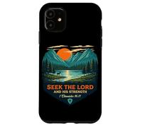 Carcasa para iPhone 11 Busca al Señor y su Fuerza 1 Crónicas 16:11 Cristiano