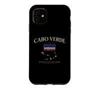 Carcasa para iPhone 11 Cabo Verde Bandera Cabo Retro Island Pride Heritage Africa Love