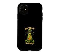 Carcasa para iPhone 11 Cada Día es Martes de Tacos - Diseño Alieno Divertido