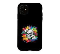 Carcasa para iPhone 11 Calavera con Lirios para godos y emos