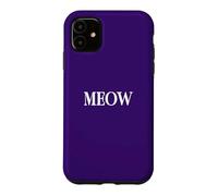 Carcasa para iPhone 11 Camisa That Says Meow: un diseño Que Dice Miau