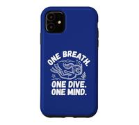 Carcasa para iPhone 11 Camiseta Freediver: Un Aliento - Un Buceo, una Mente. Apnea