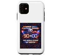Carcasa para iPhone 11 Camiseta para fanáticos de The World Stops We Watch 90 Minutes Soccer 2026.