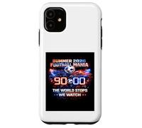 Carcasa para iPhone 11 Camiseta para fanáticos de The World Stops We Watch 90 Minutes Soccer 2026.