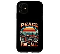 Carcasa para iPhone 11 Camiseta Peace to All Ride for Unity & Brotherhood Freedom