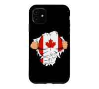 Carcasa para iPhone 11 Canadian Superhero Canada Flag Patriot Gift