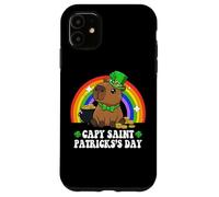 Carcasa para iPhone 11 Capy Saint Patricks Day St Paddy's Green Shamrock Capybara