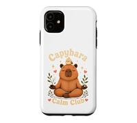 Carcasa para iPhone 11 Capybara Calm Club Lindo Meditando Animal Zen