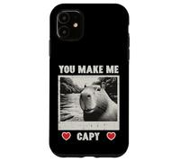 Carcasa para iPhone 11 Capybara Selfie Make Me Capy Hombres Mujeres Niños