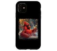 Carcasa para iPhone 11 Cardenal Norteño Aves Biólogo Animal Ornitólogo Pájaro