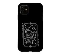 Carcasa para iPhone 11 Carta de Tarot Joker Skull Jester The Clown Line Art The Fool