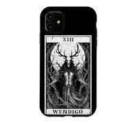 Carcasa para iPhone 11 Carta de Tarot Wendigo Monster Cryptid Mythical Beast