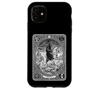 Carcasa para iPhone 11 Carta gótica de la Fortuna mística con la Camiseta del Tarot de la Muerte, Arcana, Arcana