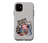 Carcasa para iPhone 11 Caso de lavandería de Mapache, diseño Divertido para el hogar